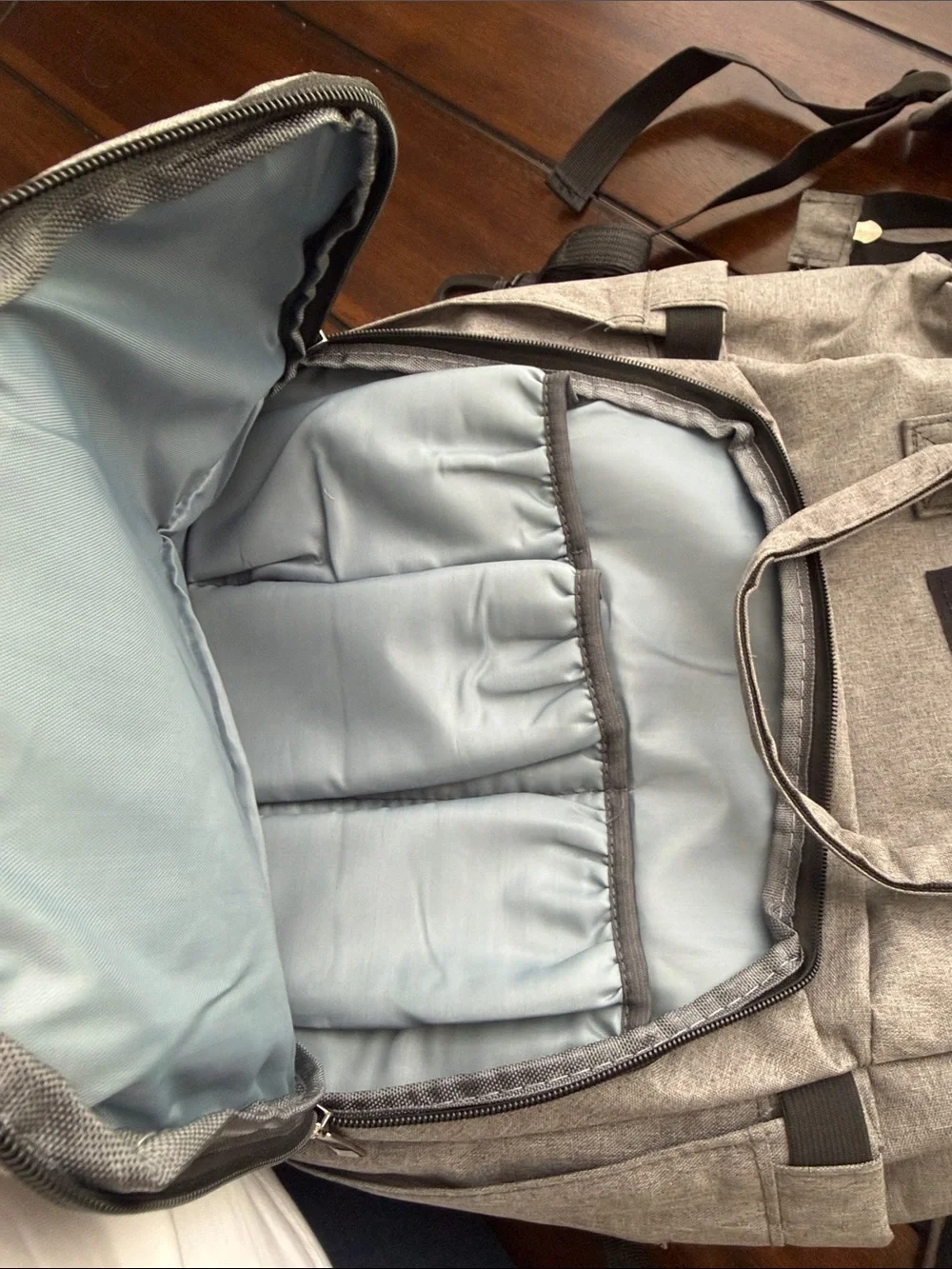Gray Travel Backpack